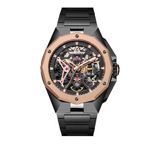 Astronic Watches Apache Skeleton Rose Gold